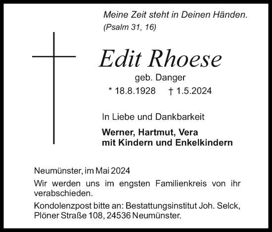 Anzeige von Edit Rhoese von 4401